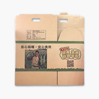 數位印刷三層牛皮瓦楞兩用盒(玉米盒)
